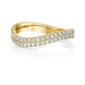 Anita Ko DIAMOND CURVED RING